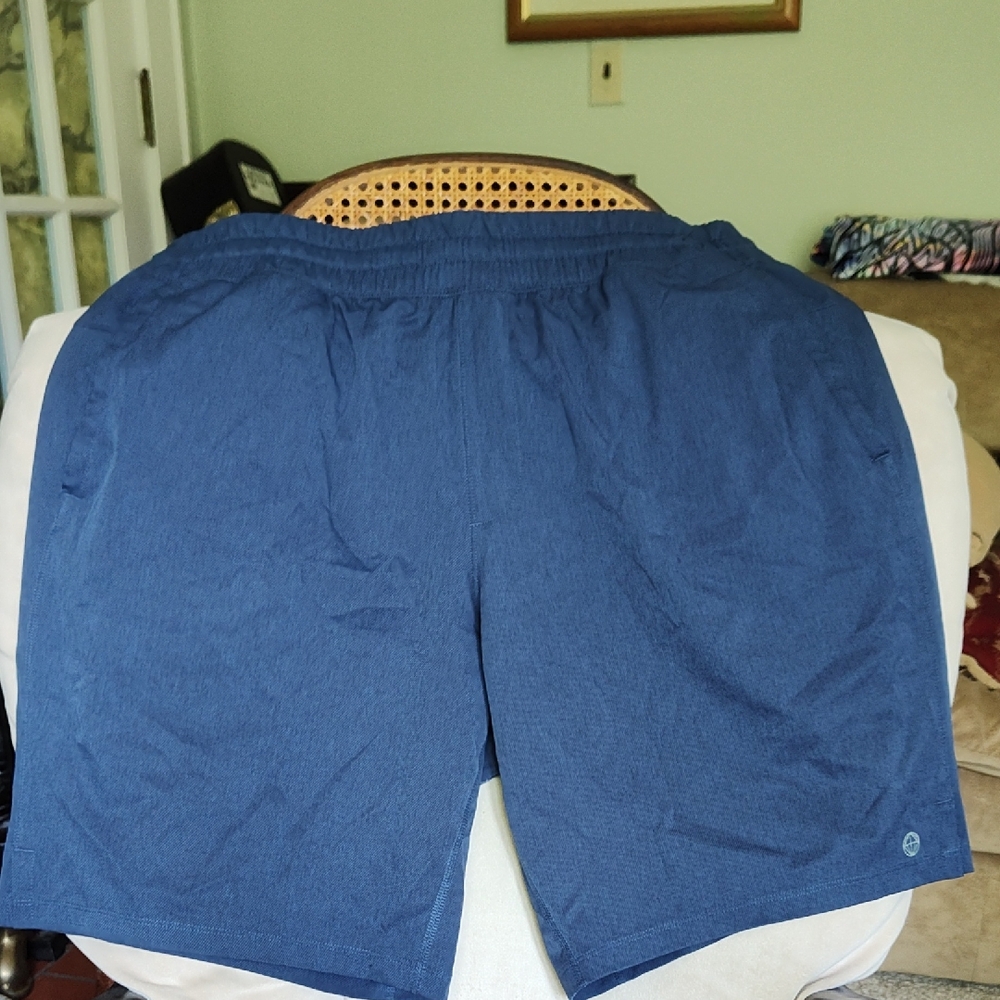 Mondetta Blue Athletic Shorts Relaxed Fit